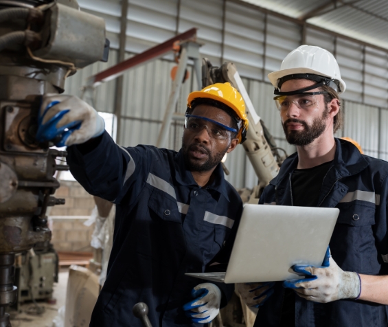 robotic welding and manual welding